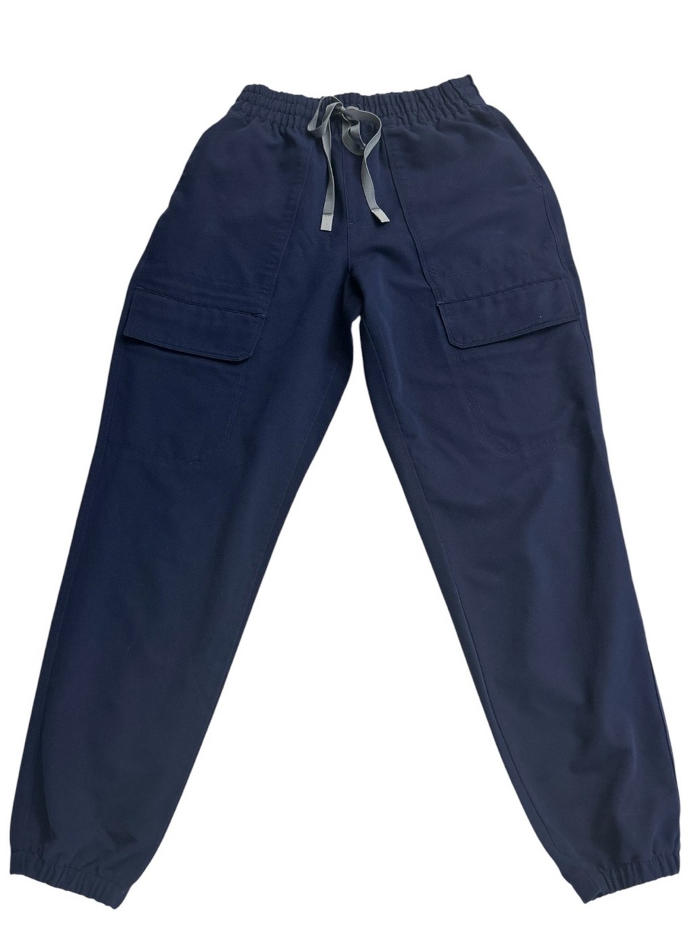 FIGS Classic Zamora Jogger Scrub Pants Women's size S/P Navy Blue Cargo Pockets